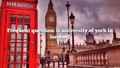 Frequent question: Is university of york in london?