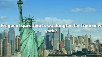 Frequent question: Is washington far from new york?