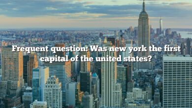 Frequent question: Was new york the first capital of the united states?