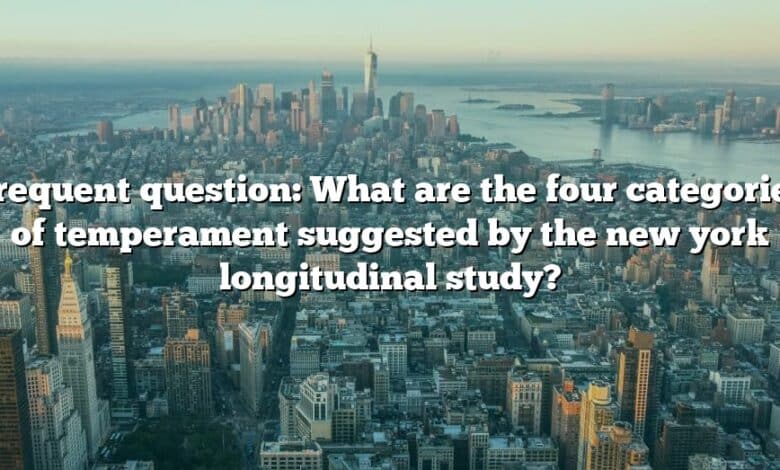 Frequent question: What are the four categories of temperament suggested by the new york longitudinal study?