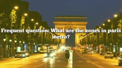 Frequent question: What are the zones in paris metro?