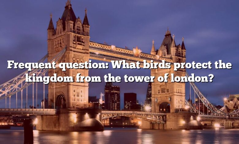 Frequent question: What birds protect the kingdom from the tower of london?