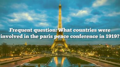 Frequent question: What countries were involved in the paris peace conference in 1919?