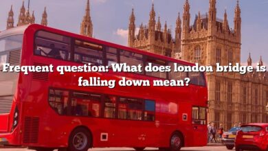 Frequent question: What does london bridge is falling down mean?