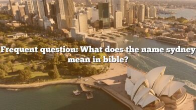 Frequent question: What does the name sydney mean in bible?