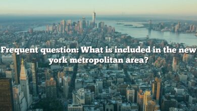 Frequent question: What is included in the new york metropolitan area?