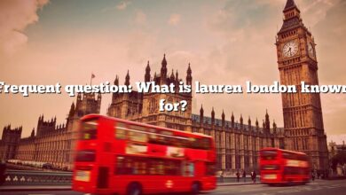 Frequent question: What is lauren london known for?