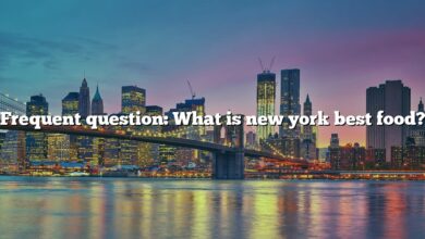 Frequent question: What is new york best food?