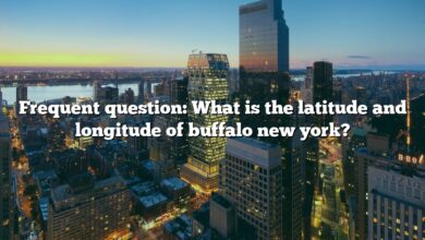 Frequent question: What is the latitude and longitude of buffalo new york?