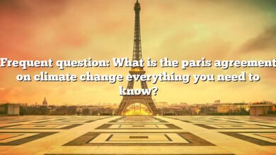 Frequent question: What is the paris agreement on climate change everything you need to know?