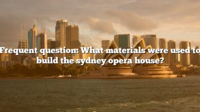 Frequent question: What materials were used to build the sydney opera house?