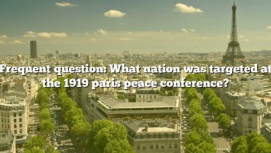 Frequent question: What nation was targeted at the 1919 paris peace conference?
