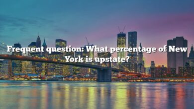 Frequent question: What percentage of New York is upstate?