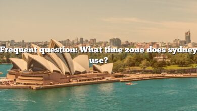 Frequent question: What time zone does sydney use?
