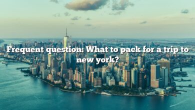 Frequent question: What to pack for a trip to new york?