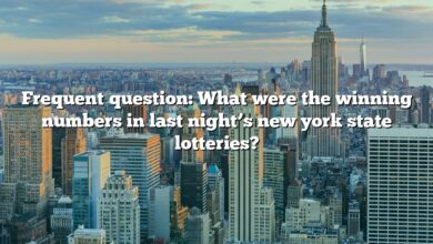 Frequent question: What were the winning numbers in last night’s new york state lotteries?