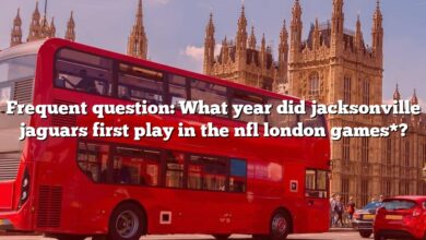 Frequent question: What year did jacksonville jaguars first play in the nfl london games*?