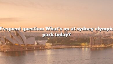 Frequent question: What’s on at sydney olympic park today?