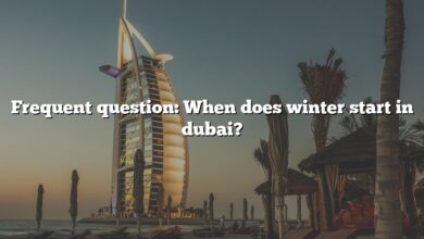 Frequent question: When does winter start in dubai?