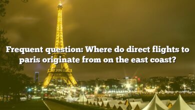 Frequent question: Where do direct flights to paris originate from on the east coast?