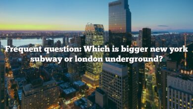 Frequent question: Which is bigger new york subway or london underground?