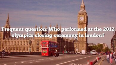Frequent question: Who performed at the 2012 olympics closing ceremony in london?
