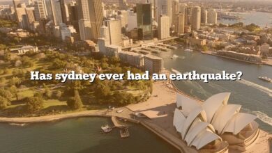 Has sydney ever had an earthquake?