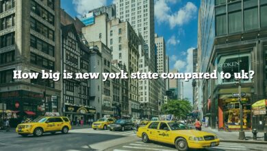 How big is new york state compared to uk?
