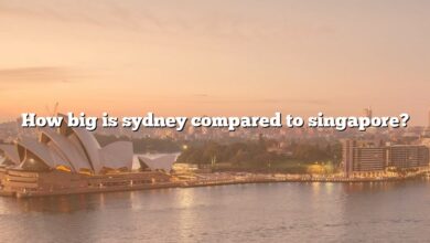 How big is sydney compared to singapore?