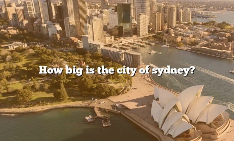 How big is the city of sydney?