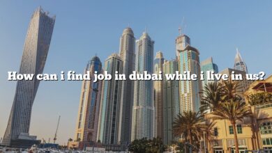 How can i find job in dubai while i live in us?