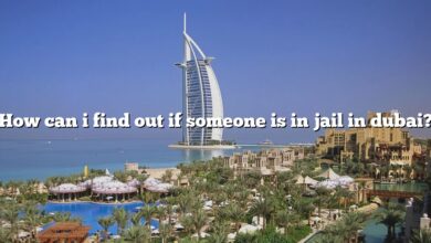 How can i find out if someone is in jail in dubai?