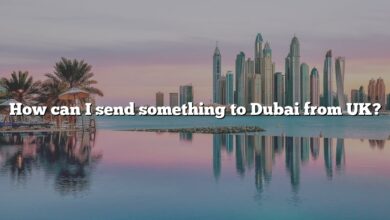 How can I send something to Dubai from UK?