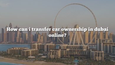 How can i transfer car ownership in dubai online?