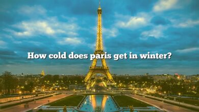 How cold does paris get in winter?