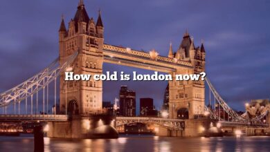 How cold is london now?
