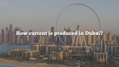 How current is produced in Dubai?