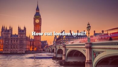 How cut london broil?