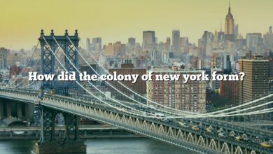 How did the colony of new york form?