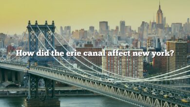 How did the erie canal affect new york?