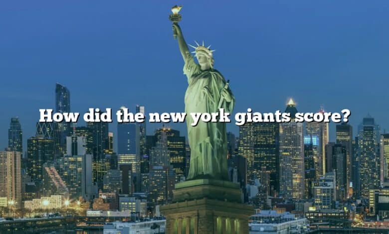 How did the new york giants score?