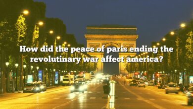 How did the peace of paris ending the revolutinary war affect america?