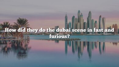 How did they do the dubai scene in fast and furious?