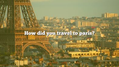 How did you travel to paris?