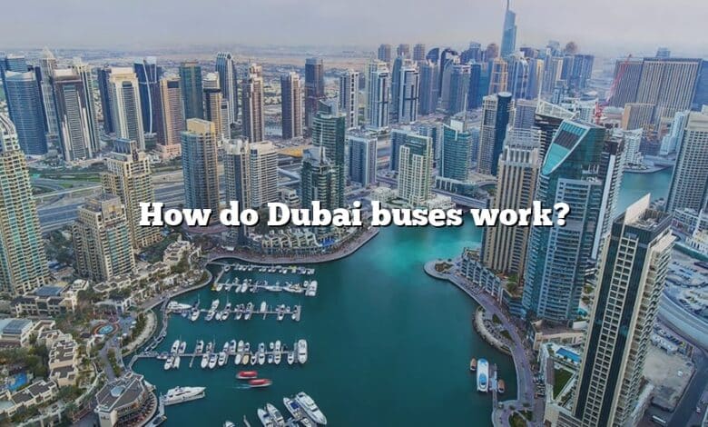 How do Dubai buses work?