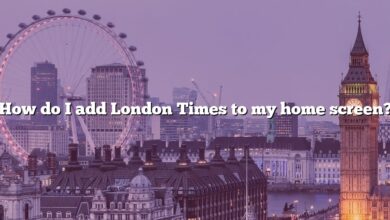 How do I add London Times to my home screen?