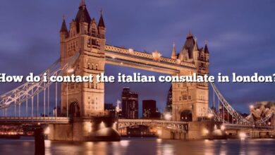 How do i contact the italian consulate in london?