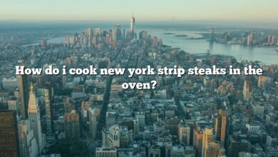 How do i cook new york strip steaks in the oven?