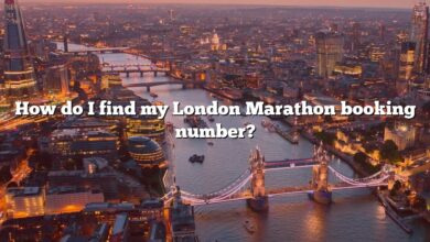 How do I find my London Marathon booking number?