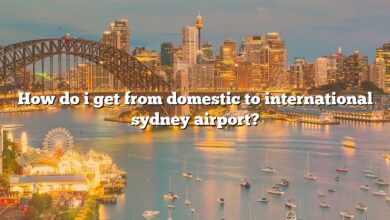 How do i get from domestic to international sydney airport?